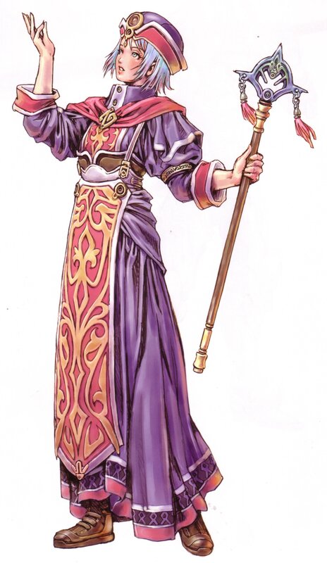 female character in purple robes