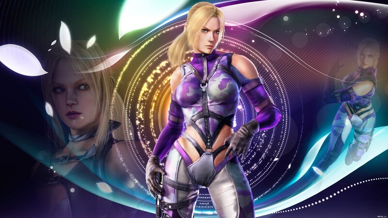 Female Character in Purple Suit — Dramatic, Digital Art, Suits