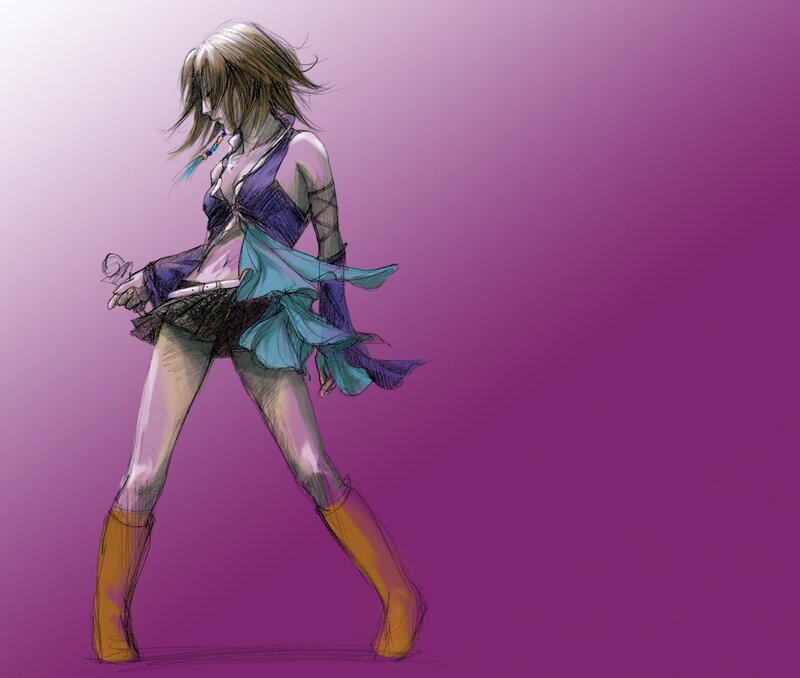 Female Character in Purple