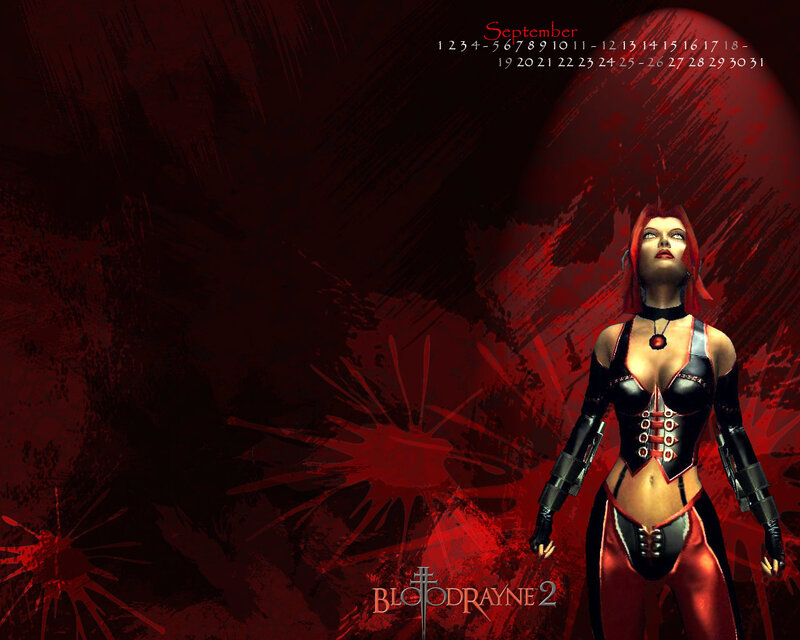 Female Character in Red and Black — Dramatic, Digital Art