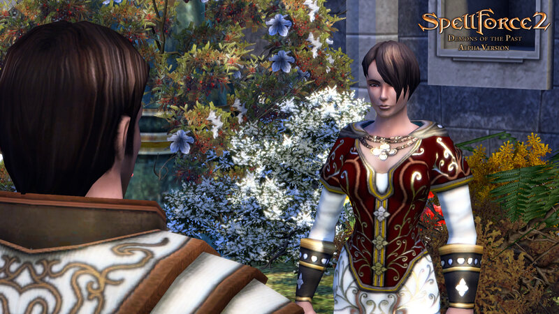 Female Character in Red Armor — Calm