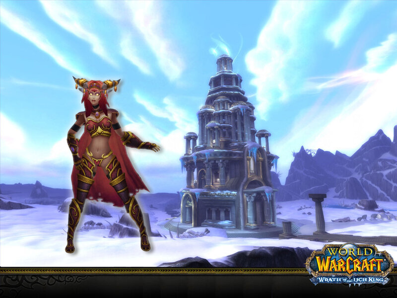 Female Character in Red Armor — White