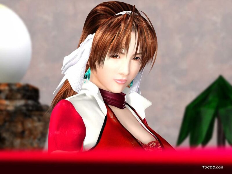 Female Character in Red Dress — Calm