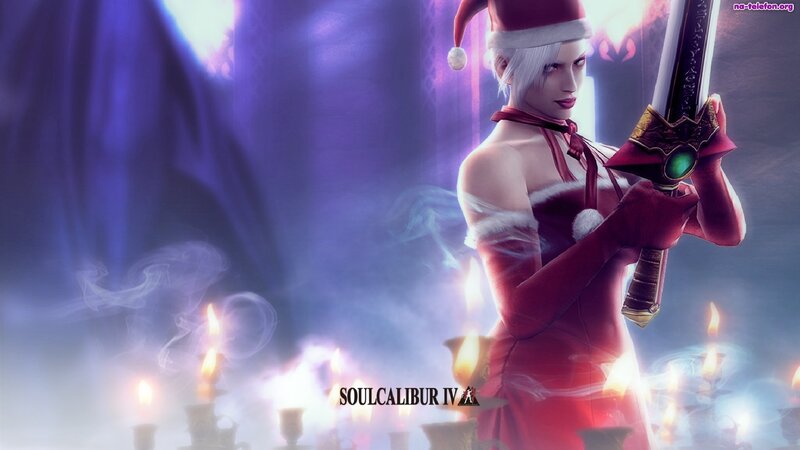 Female Character in Red Dress — Purple