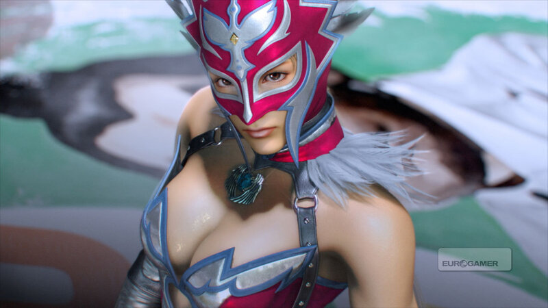 Female Character in Red Mask