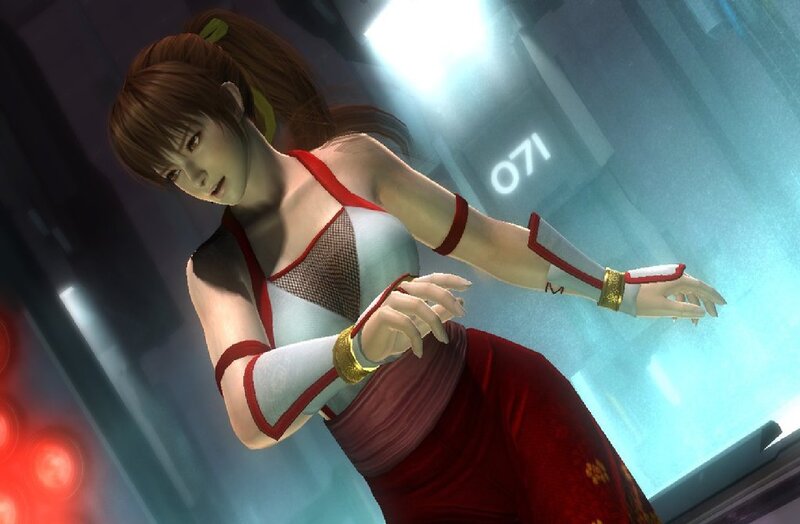 Female Character in Red Outfit — Dramatic