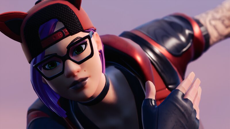 Female Character in Red Outfit — Dynamic