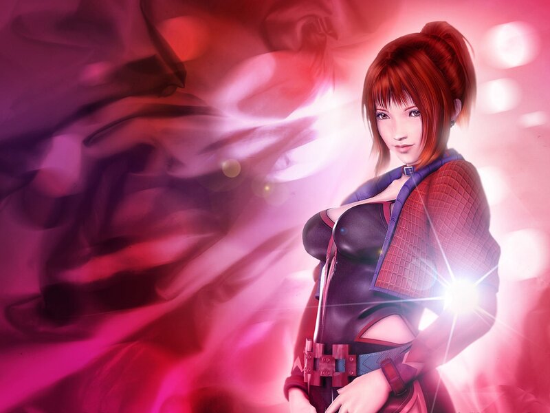 Female Character in Red Outfit — Pink