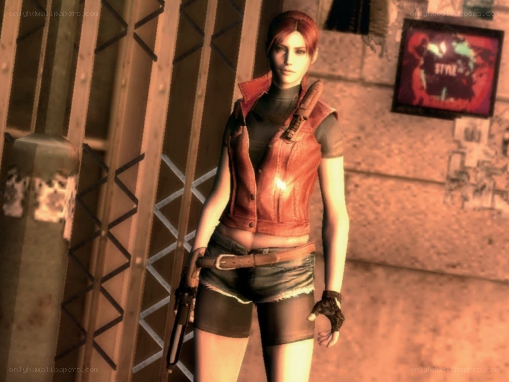 female character in red vest