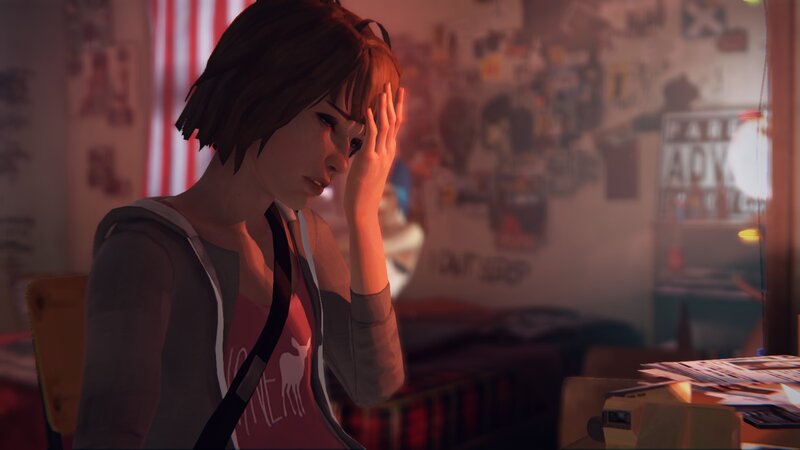 Female Character in Room — Brown, Melancholic
