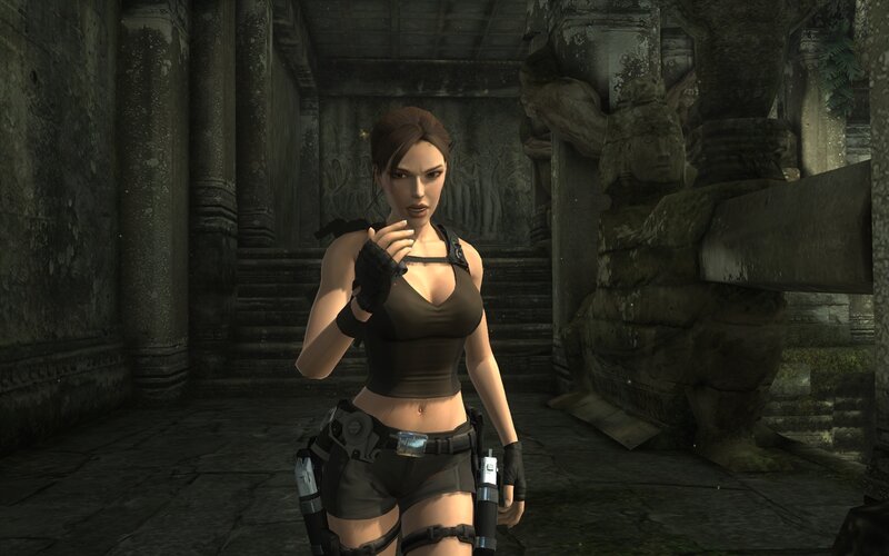 Female Character in Ruins — Gray, Dramatic, 3d Render