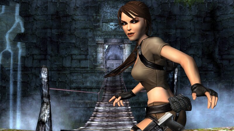 Female Character in Ruins — Gray, Dramatic
