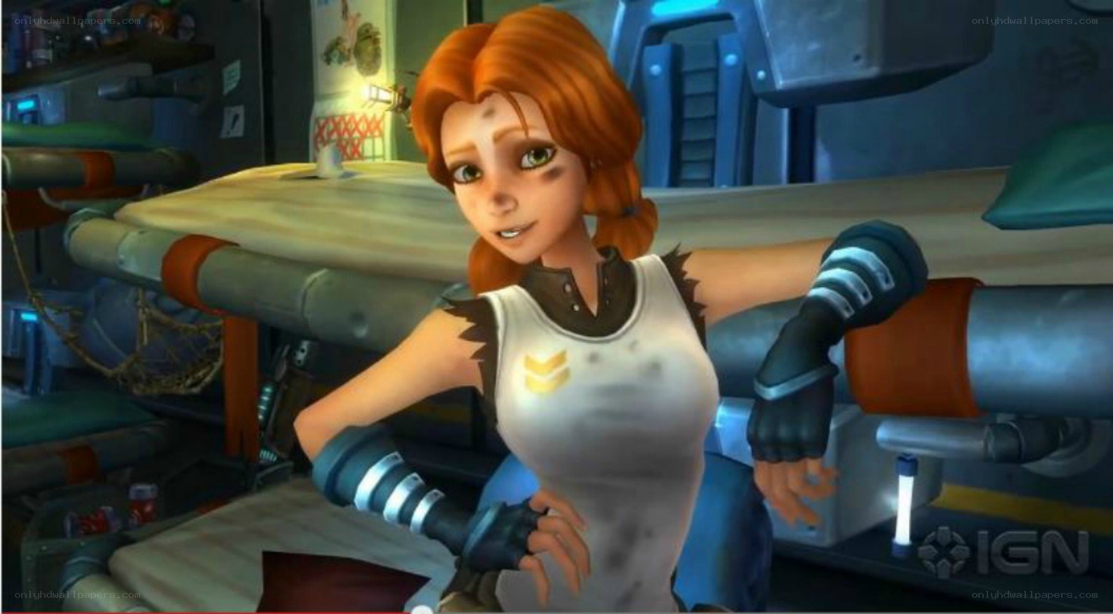 female character in sci-fi setting