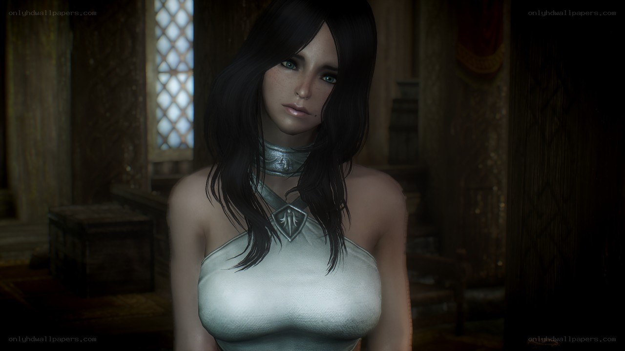 female character in silver armor