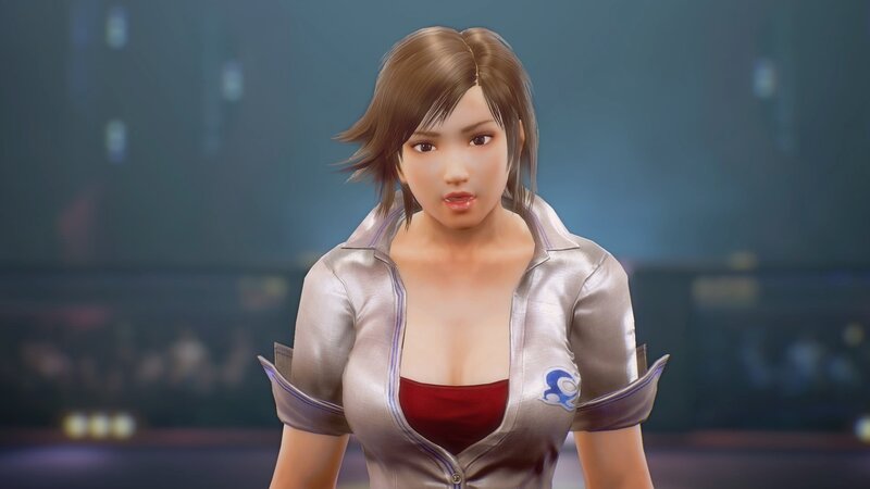 Female Character in Silver Jacket