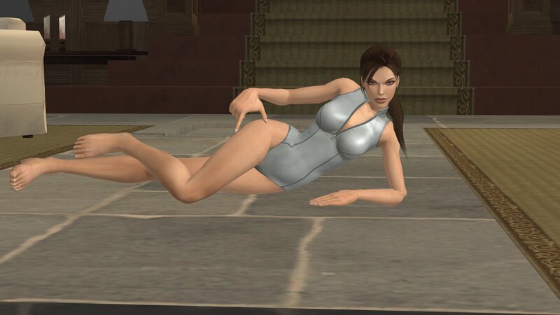 Female Character in Silver Suit — Gray