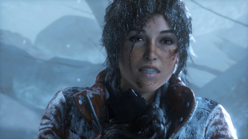 Female Character in Snow — White, Cold, Tense