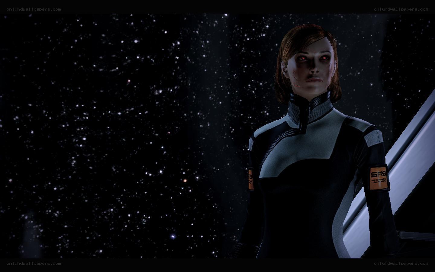 female character in space suit