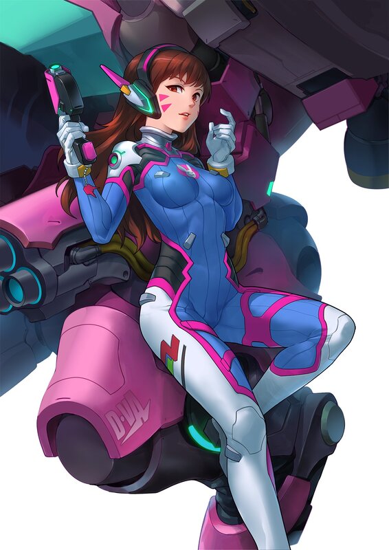 Female Character in Suit — Blue, Confident, Digital Art