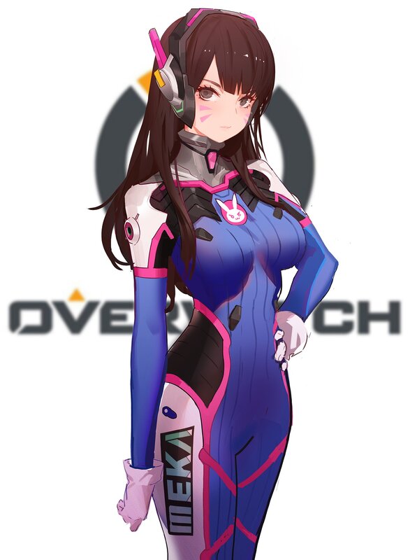 Female Character in Suit — Blue, Confident
