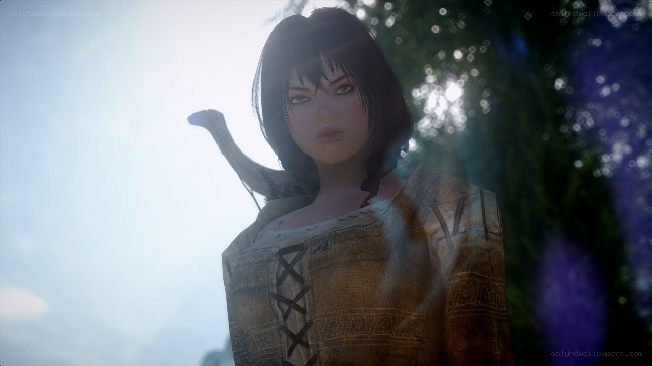 female character in sunlight
