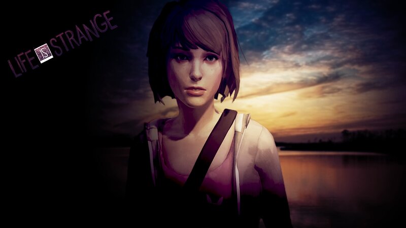 Female Character in Sunset