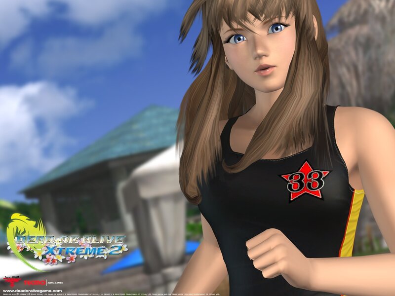 Female Character in Swimsuit — Black