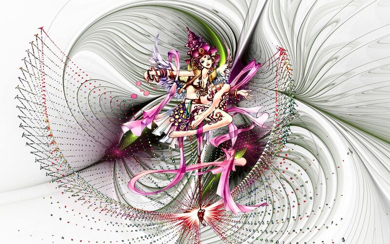 Female Character in Swirl
