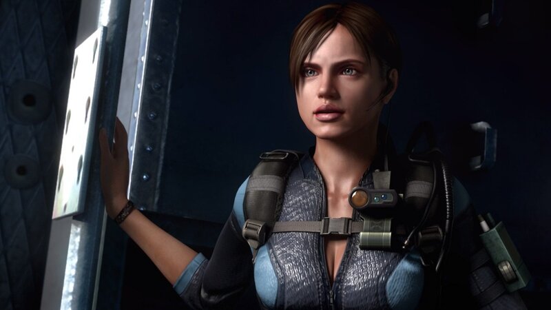 female character in tactical gear