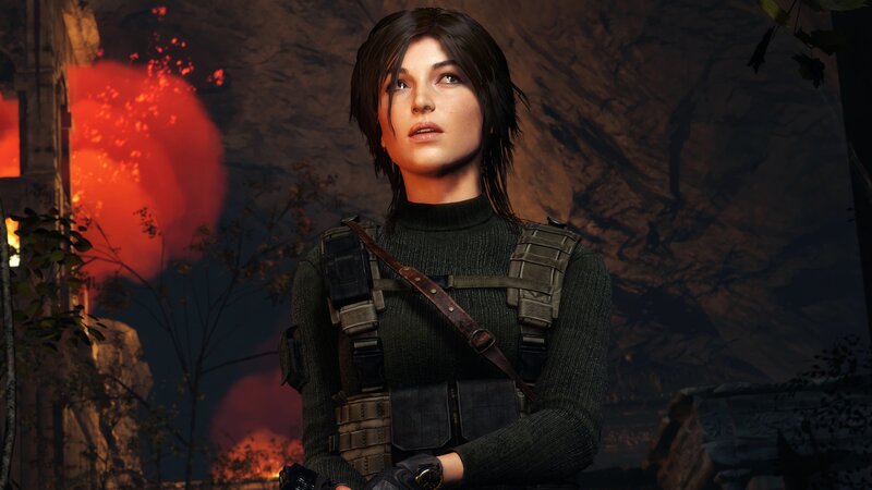 Female Character in Tactical Gear — Black, Dramatic