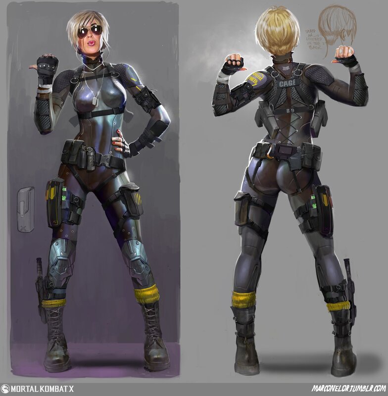 Female Character in Tactical Gear — Gray