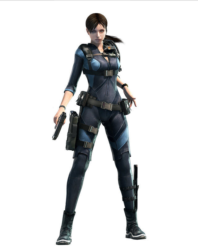 female character in tactical suit
