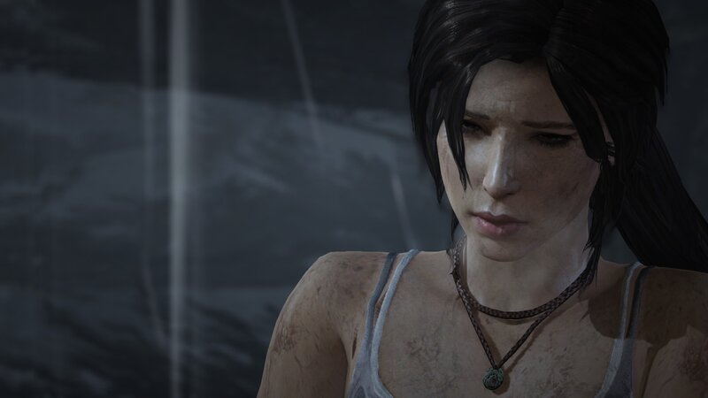 Female Character in Tank Top — Gray, Serious, 3d Render