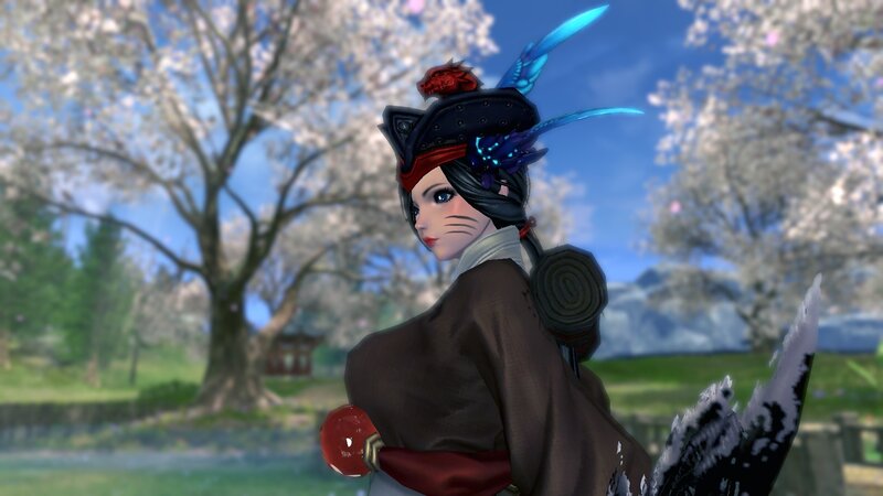 Female Character in Traditional Attire — Brown