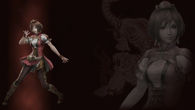 Female Character in Traditional Outfit — Black, Dramatic