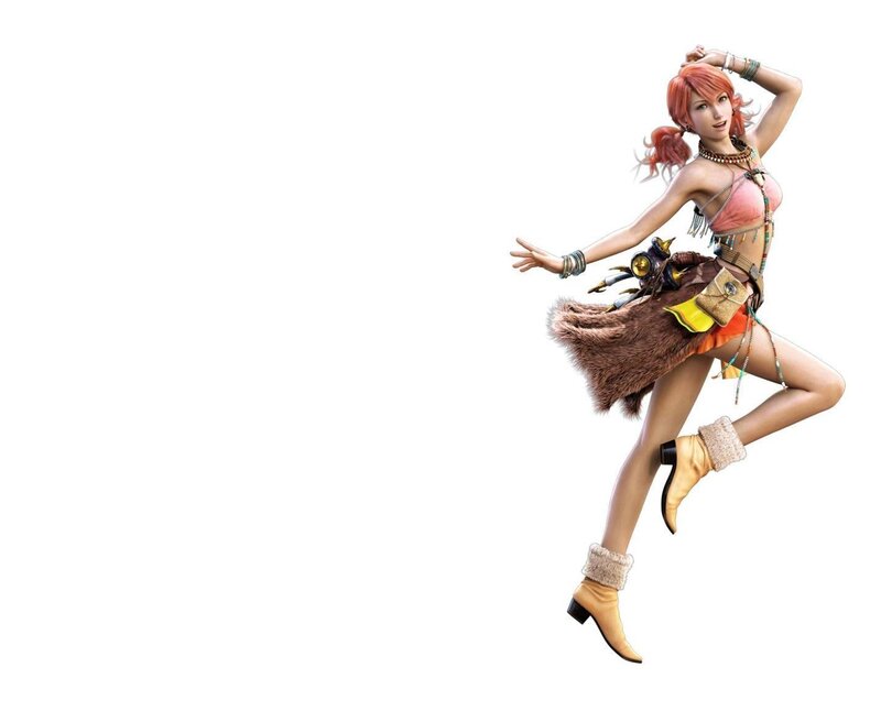 female character in tribal attire