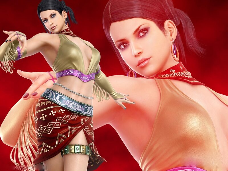 female character in tribal attire