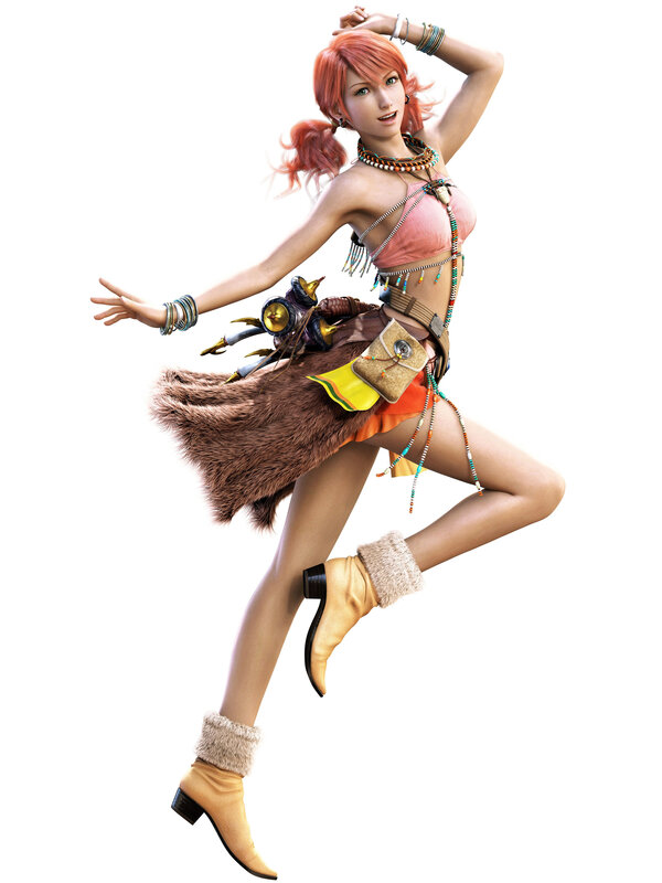 female character in tribal attire