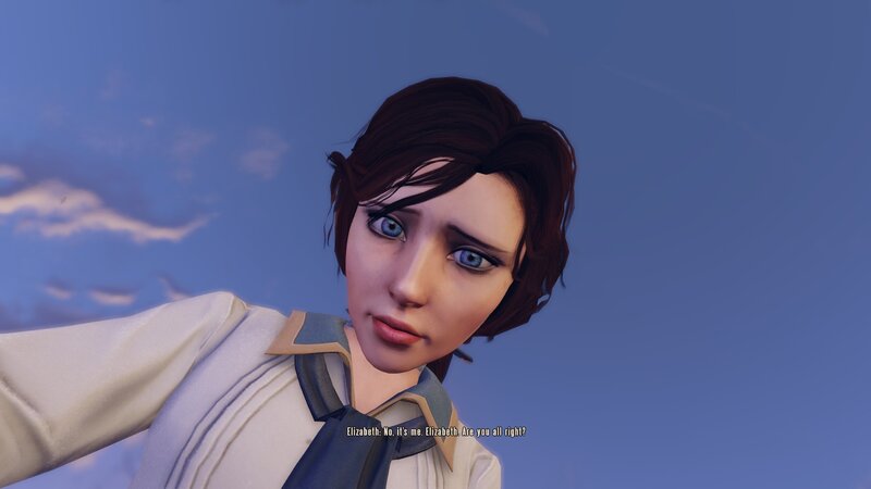 Female Character in Uniform — Blue