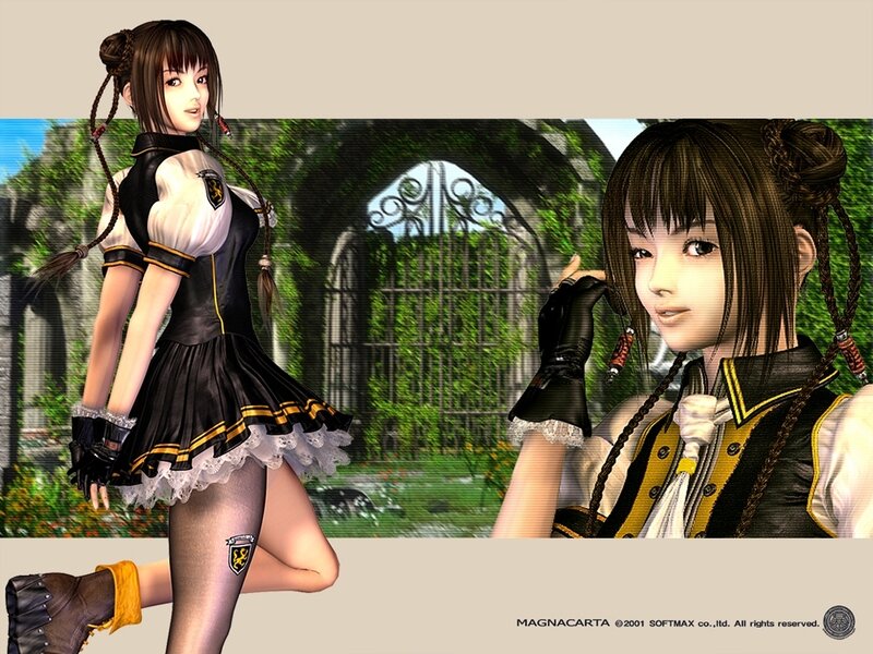 Female Character in Uniform — Brown