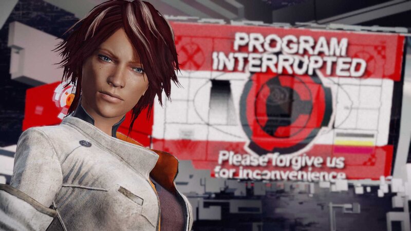 Female Character in Uniform — Red