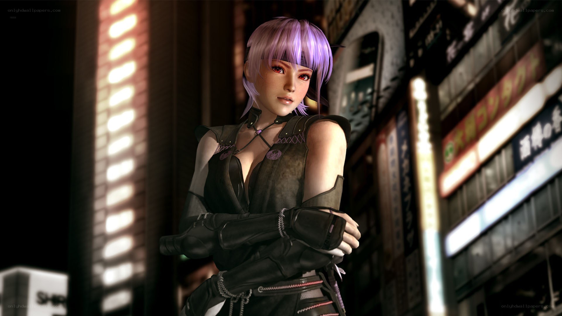 female character in urban setting