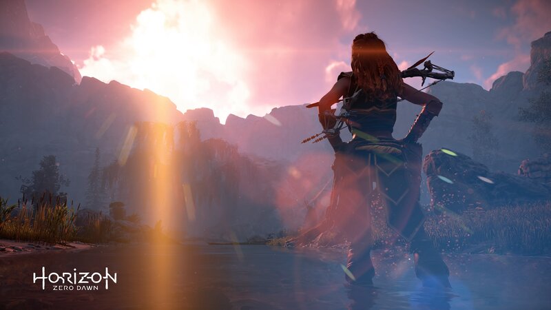 Female Character in Water — Pink