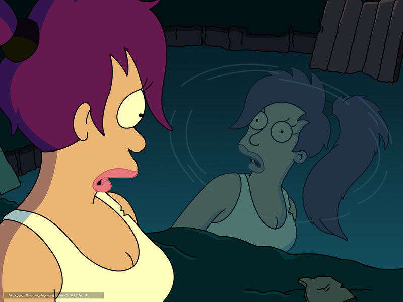 Female Character in Water — Purple, Dramatic