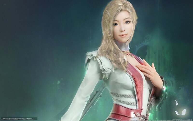 female character in white and red outfit