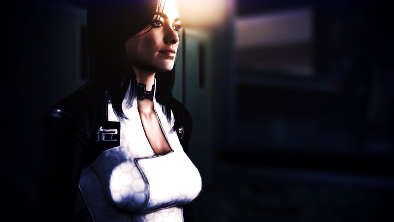 Female Character in White Armor — Dramatic, 3d Render