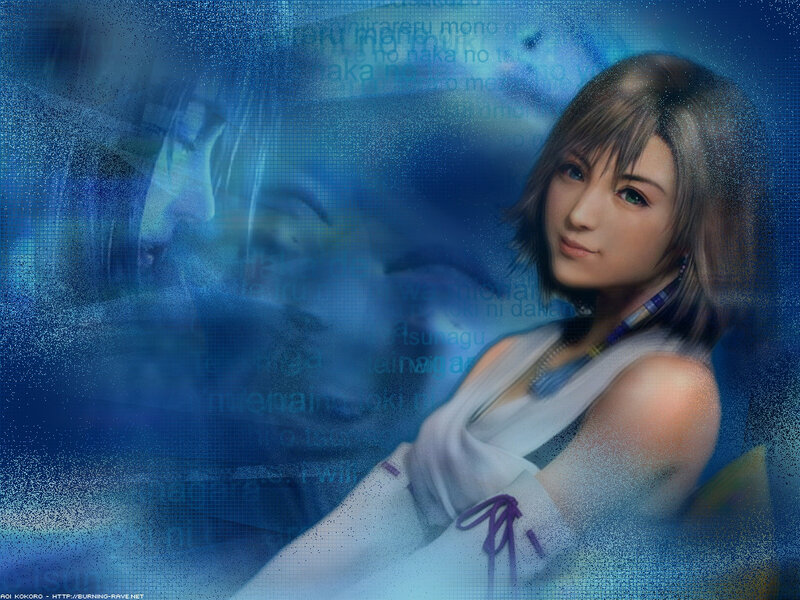Female Character in White Dress — Blue, Serene, Digital Art
