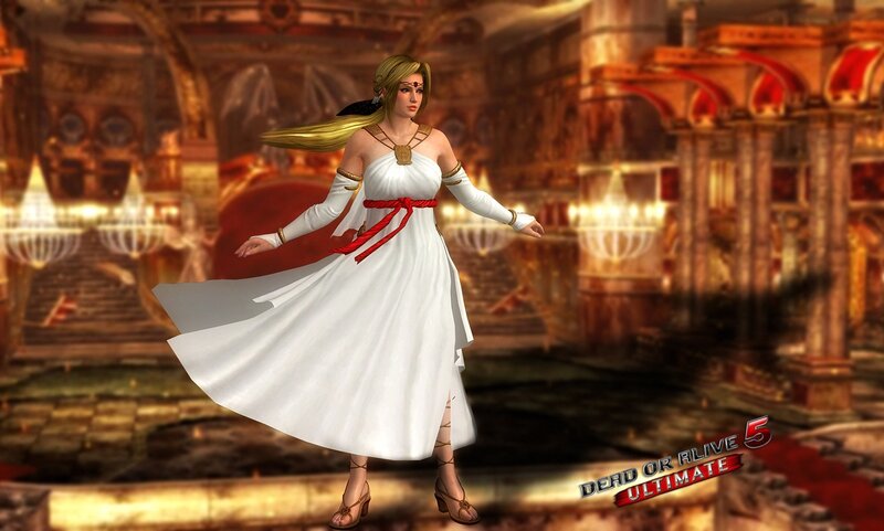 Female Character in White Dress — Dramatic, 3d Render