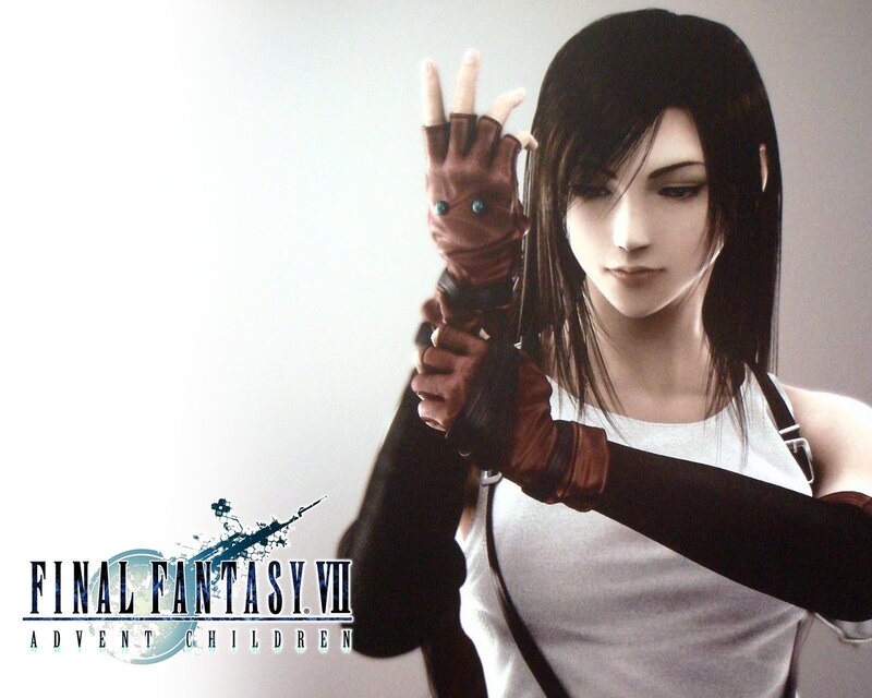 Female Character in White Shirt — Gray