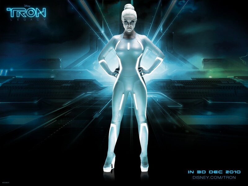 Female Character in White Suit — Blue, Dramatic